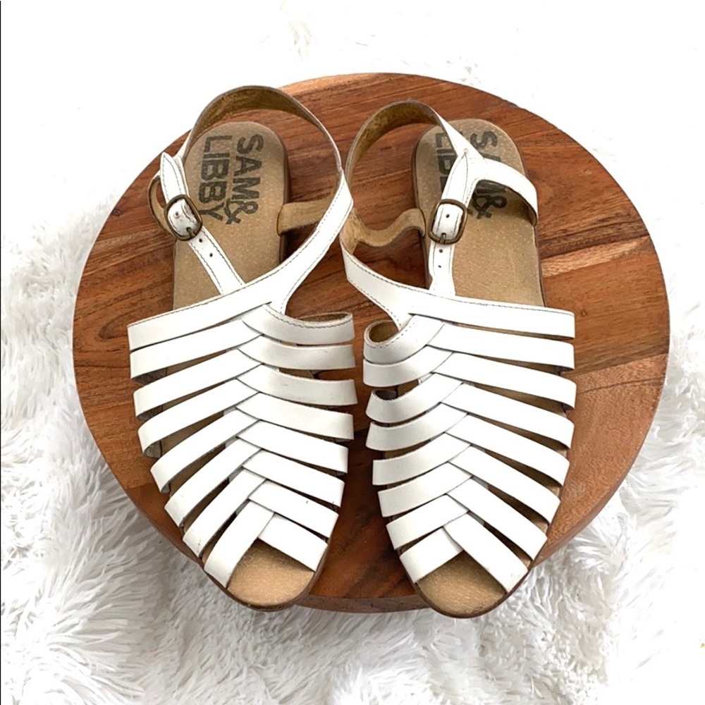 Sam & Libby White Sandals